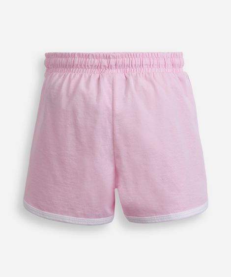 short runner infantil de algodão hello kitty rosa