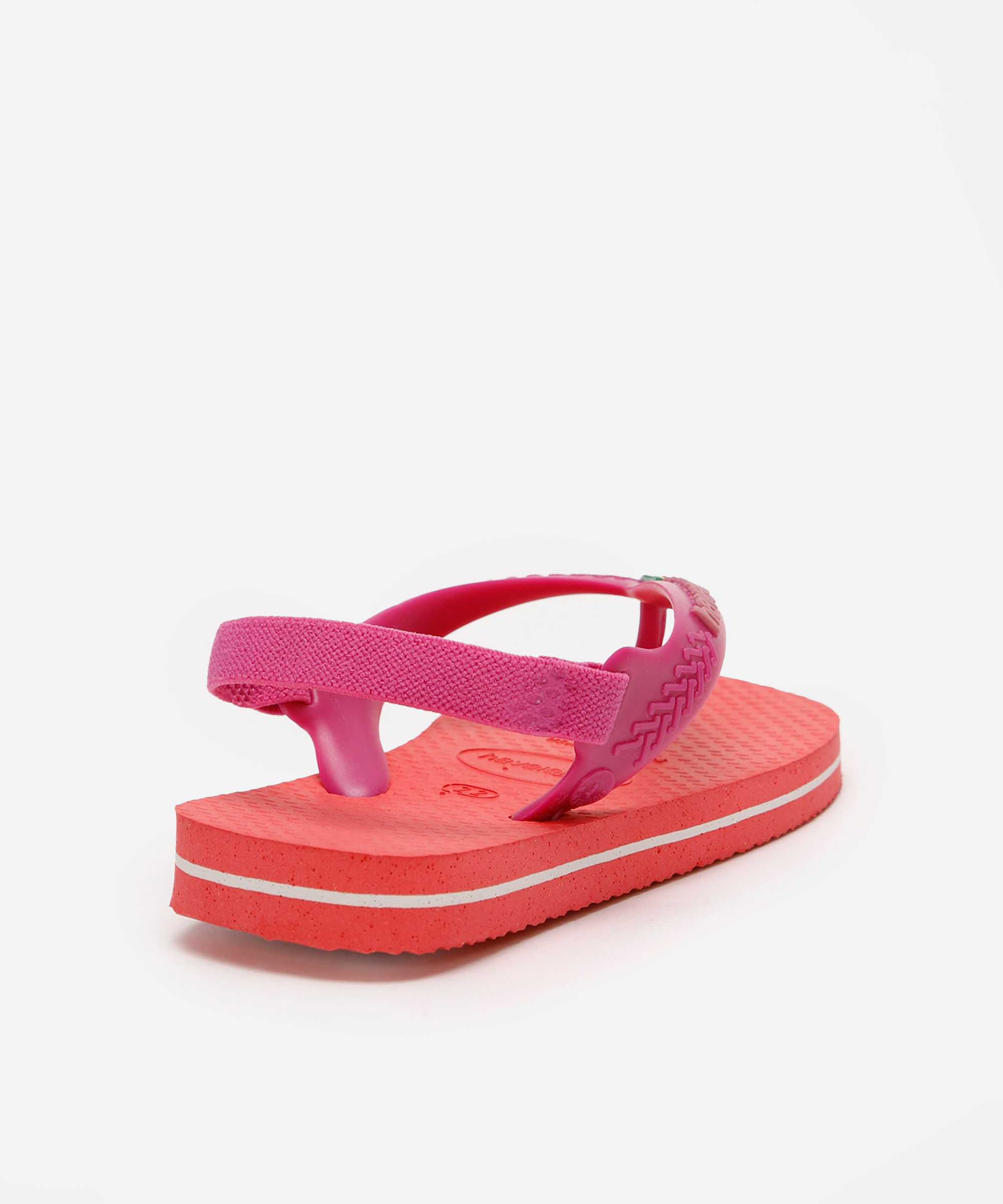 chinelo infantil havaianas com elástico rosa