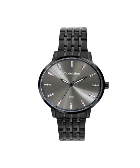 relógio feminino mondaine analógico 32666lpmvpe2 preto