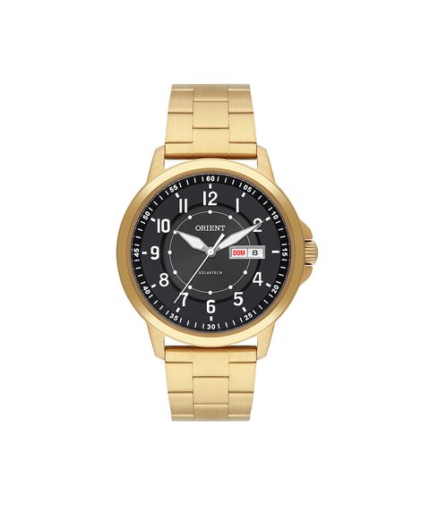 relógio masculino orient analógico calendário mgss1300p2kx dourado