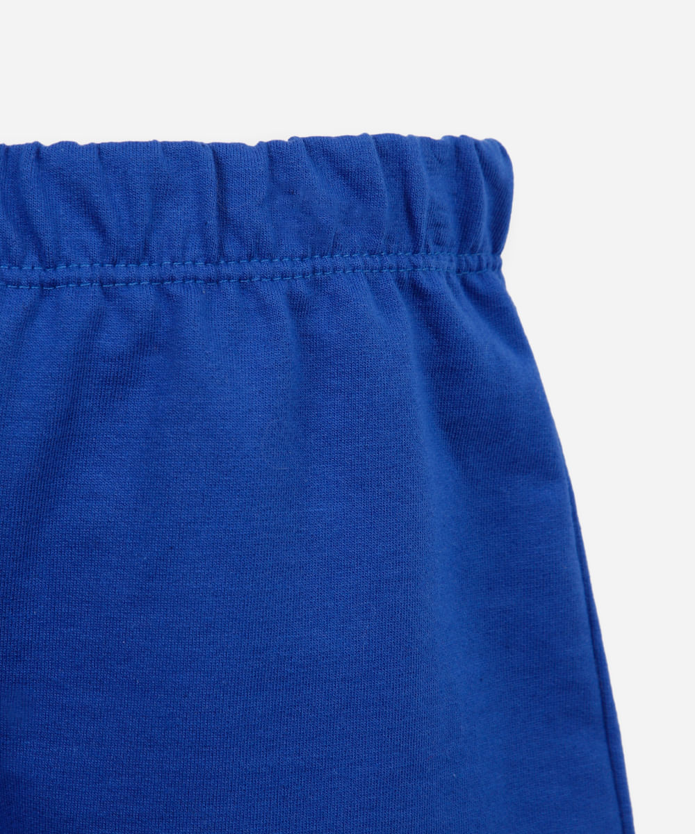 conjunto curto infantil de algodão sonic off white