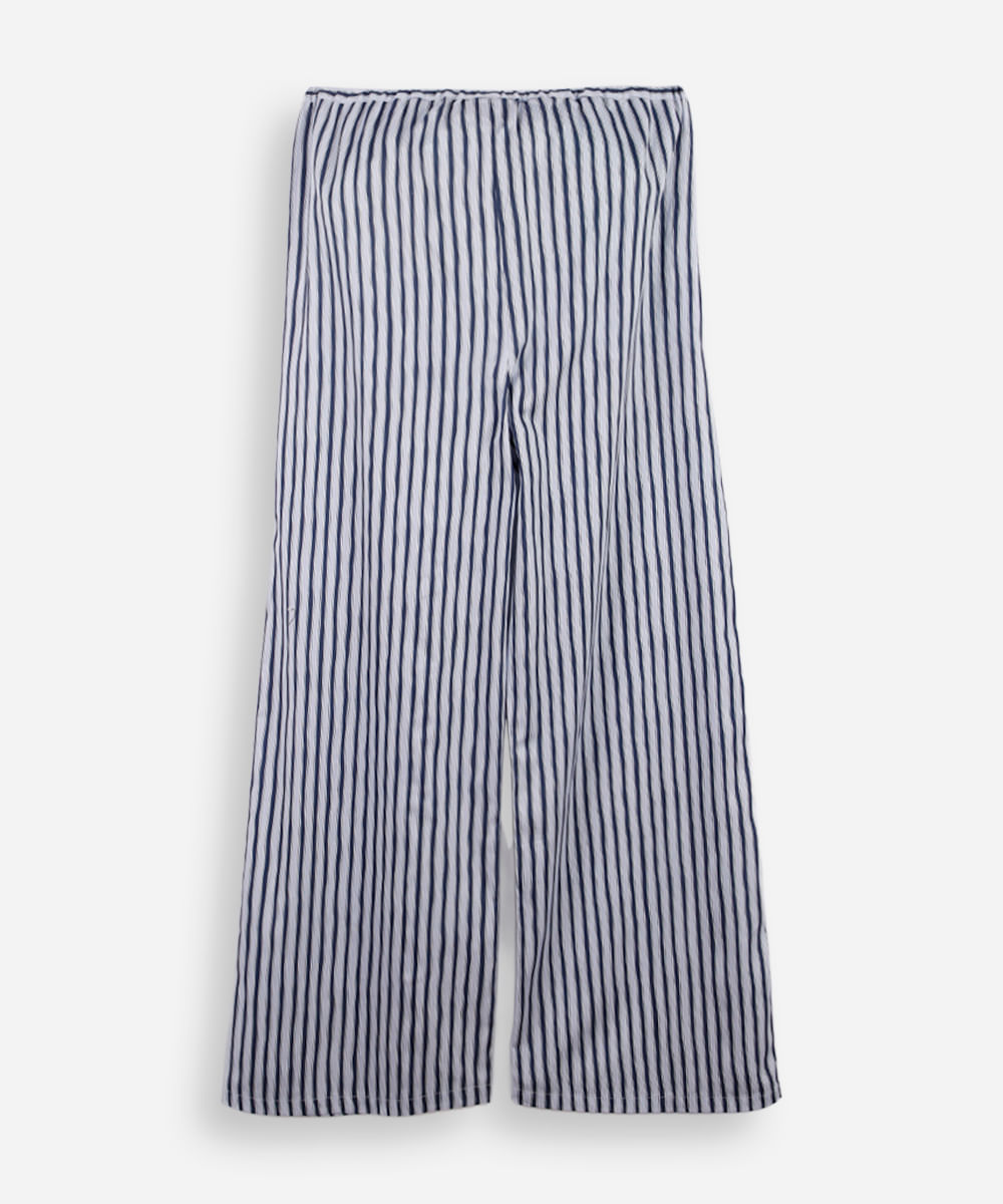 calça pijama juvenil de algodão listrada colorido