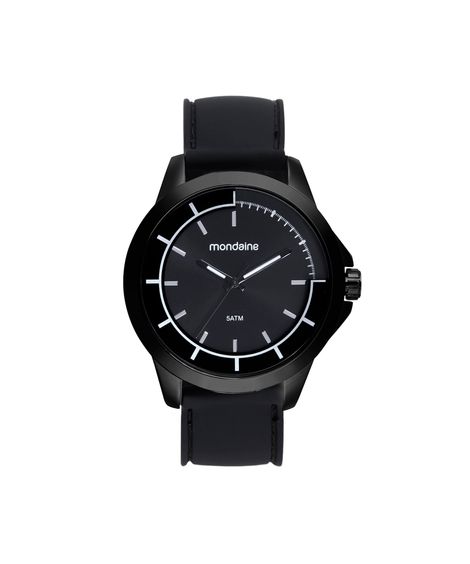 kit relógio masculino analógico mondaine 99685gpmvpi1kc preto