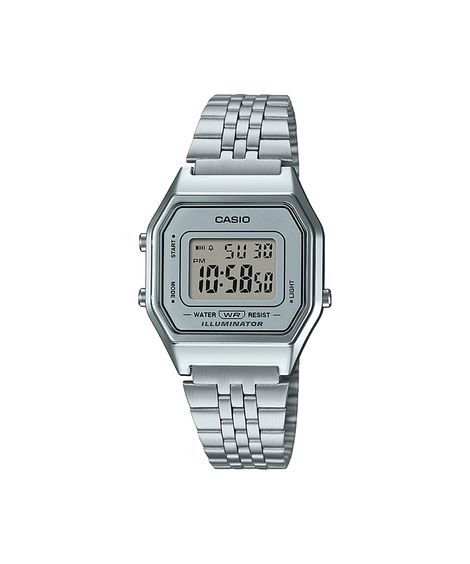 relógio masculino casio digital la680wa 7df prateado