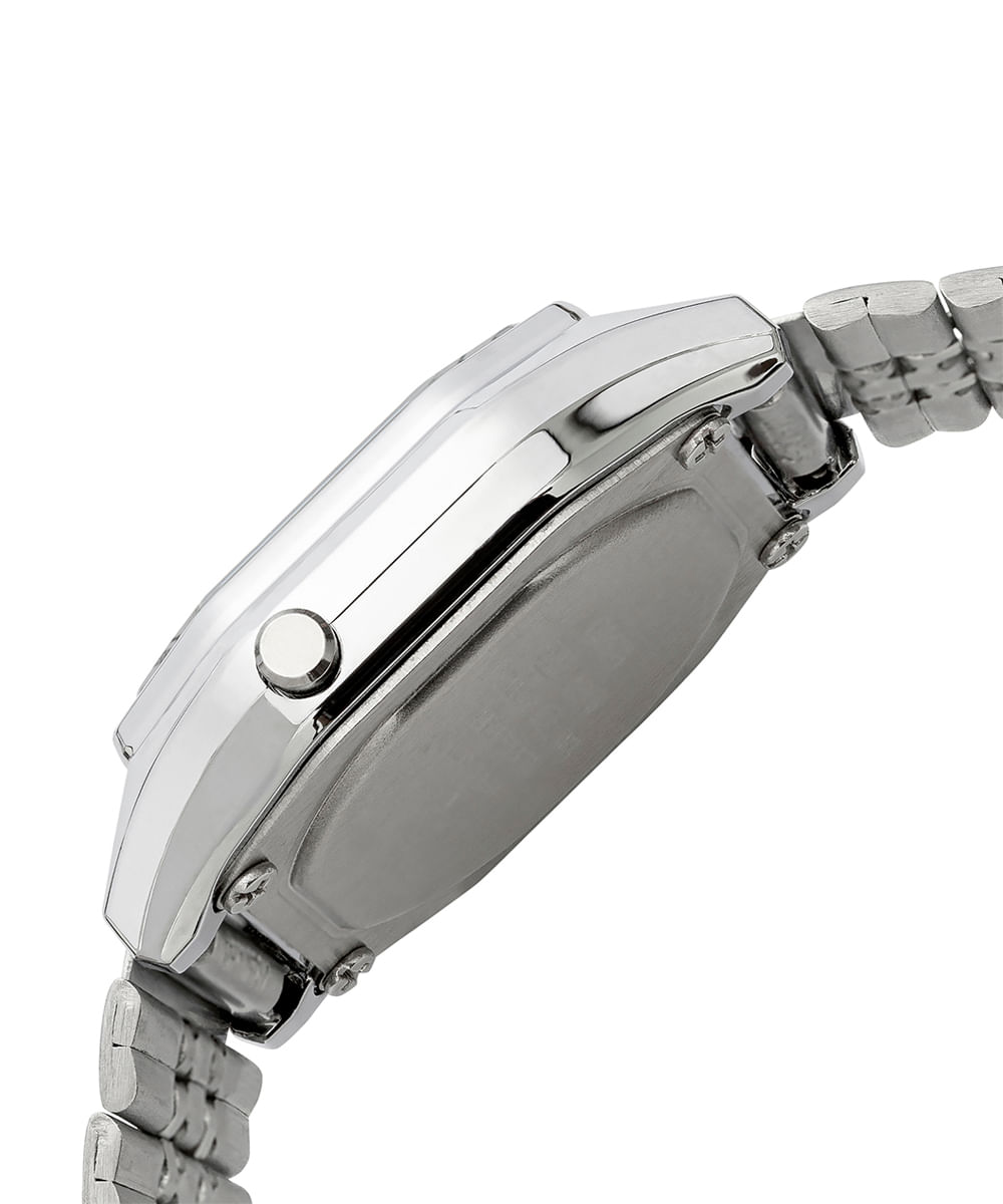 relógio masculino casio digital la680wa 7df prateado