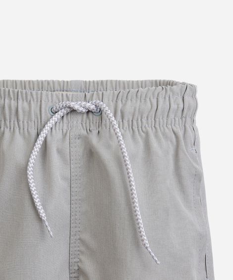 bermuda boardshort infantil lisa cinza