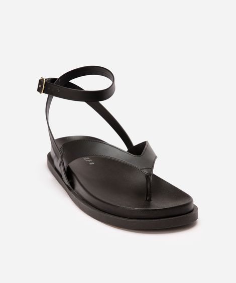 rasteirinha feminina com tira oneself preta