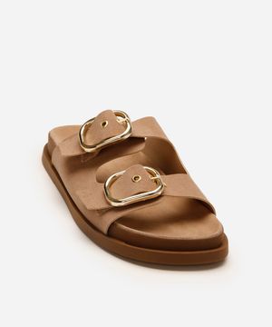 papete com fivelas texturizada oneself bege