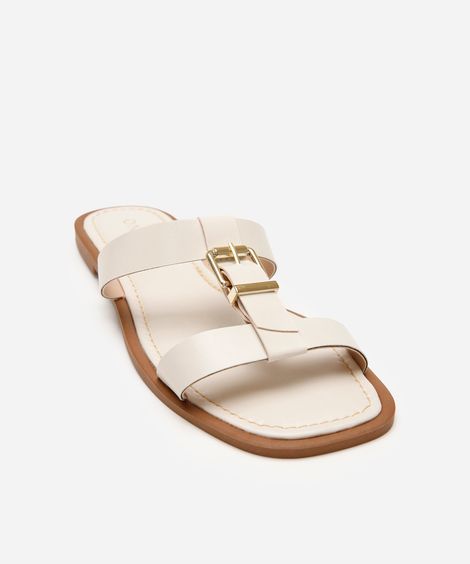 rasteirinha com fivela oneself off white