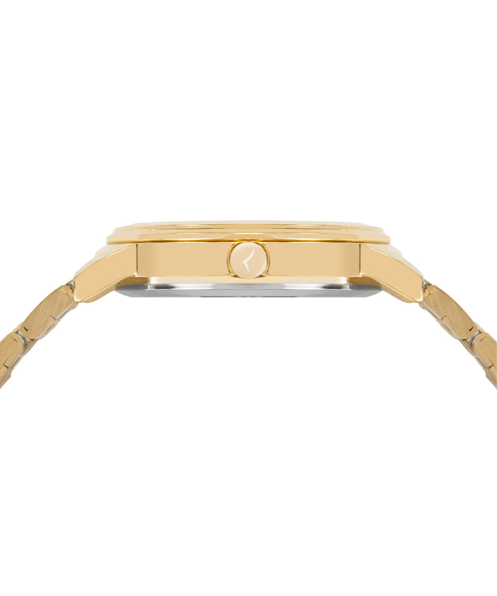 kit relógio feminino condor analógico co2035nask4d dourado