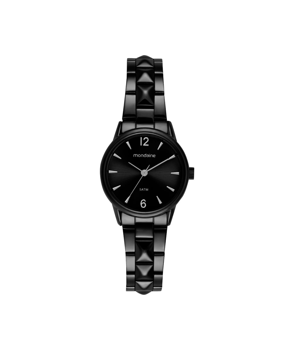 kit relógio feminino mondaine analógico 32865lpmvpe2ka preto