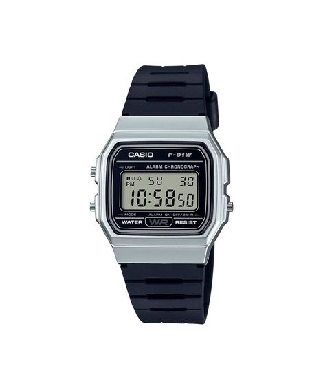 relógio masculino casio digital f 91wm 7adf prateado