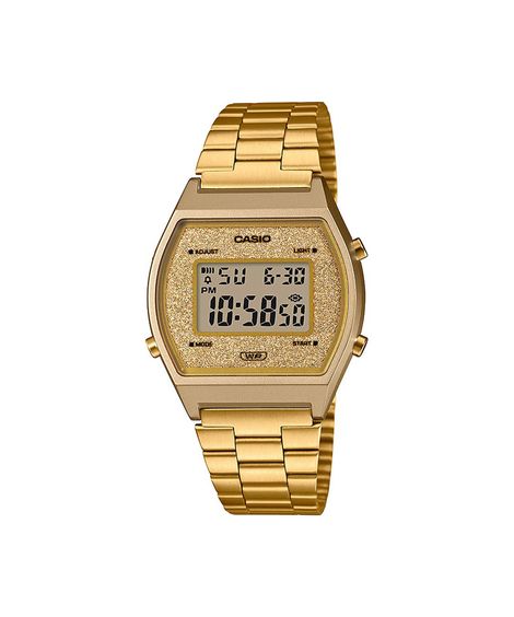 relógio feminino casio digital b640wgg 9df dourado