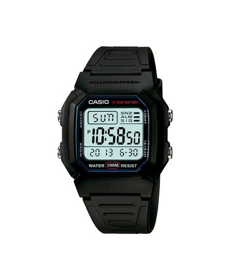 relógio masculino digital casio w 800h 1avdf azul