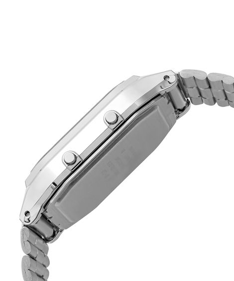 relógio unissex casio analógico digital aq 230a 7bmq prateado