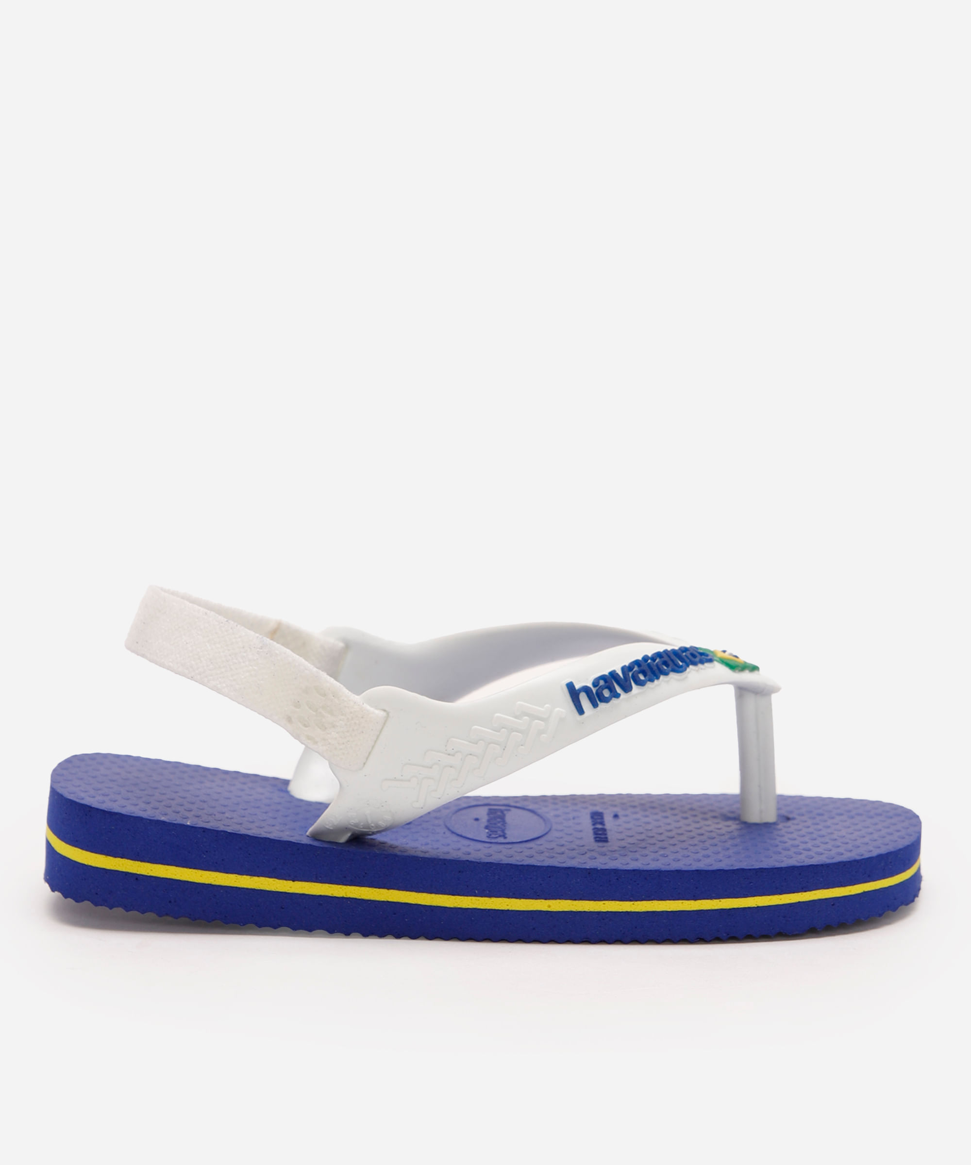chinelo havaianas infantil com elástico azul