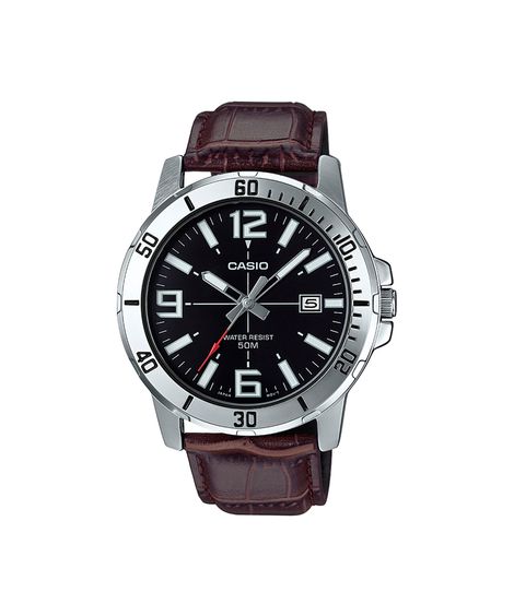 relógio masculino casio analógico calendário mtp vd01l 1bvudf prateado
