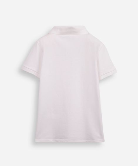 polo de algodão infantil âncora off white