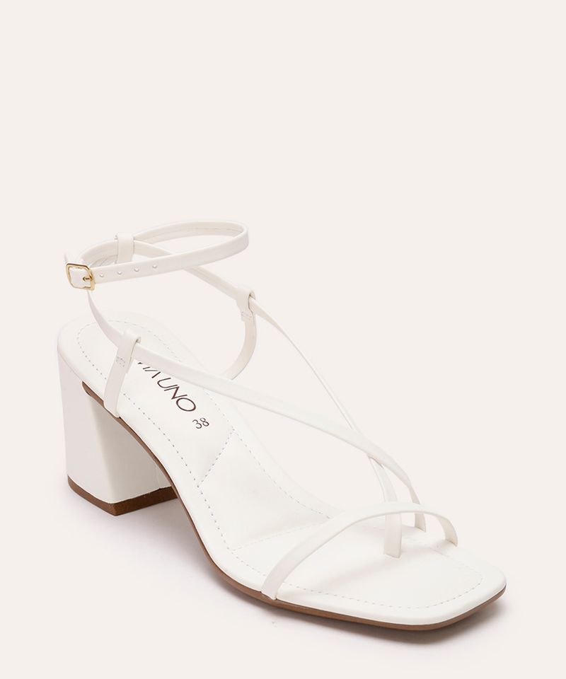 Sandália Salto Sandalias De C&a Sandália Salto Médio Bloco Via