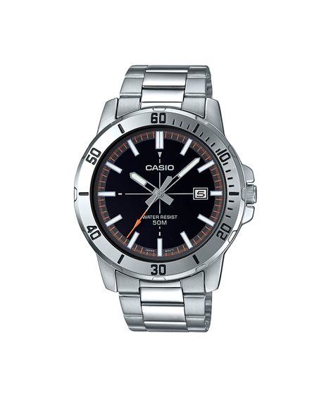 relógio masculino casio analógico calendário mtp vd01d 1e2vudf prateado