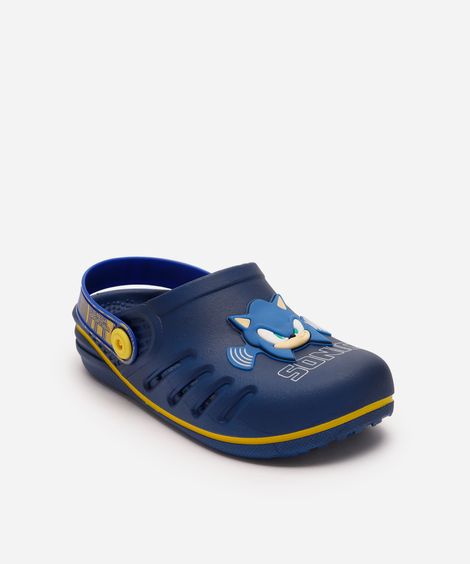 babuche infantil sonic azul