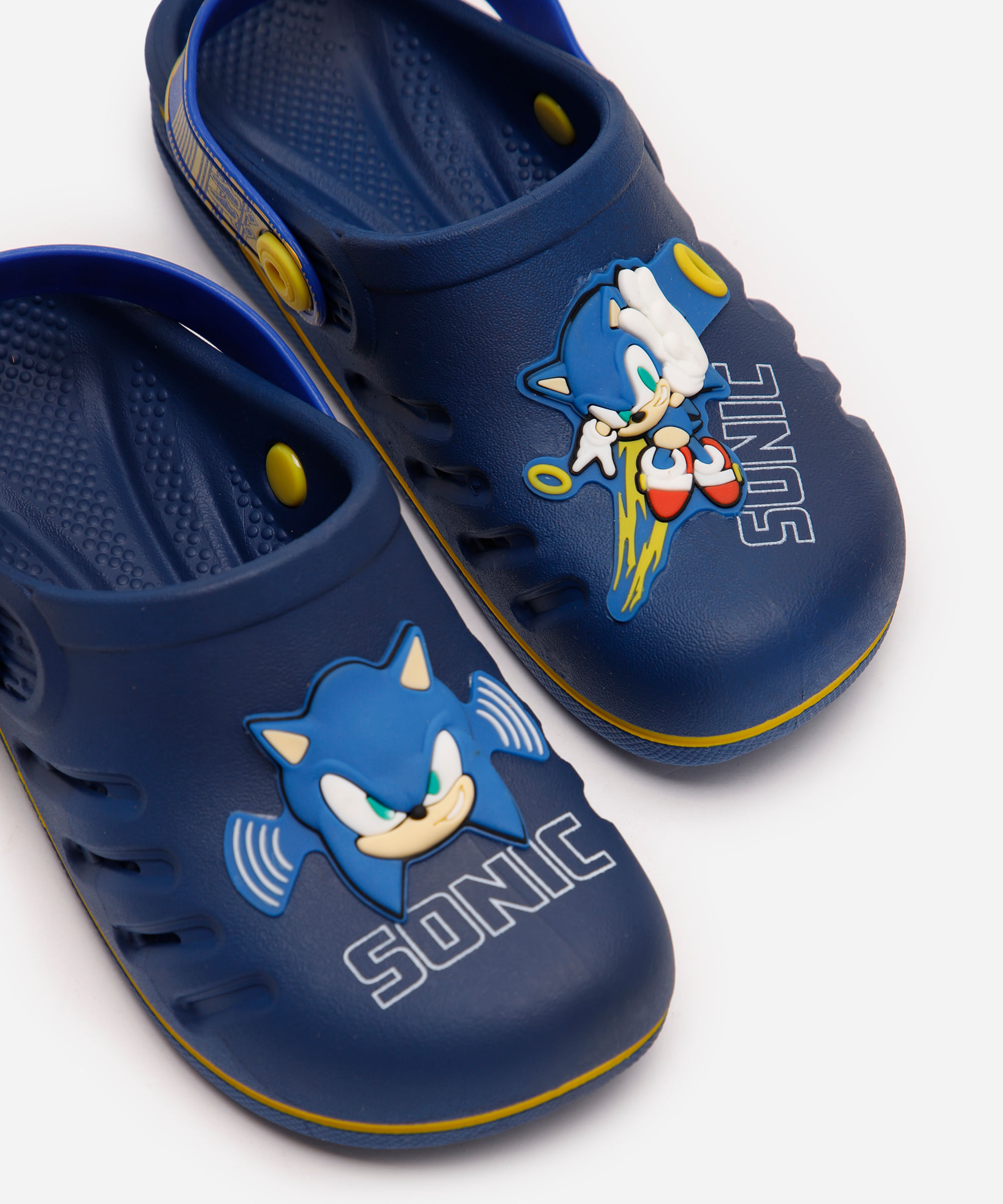 babuche infantil sonic azul