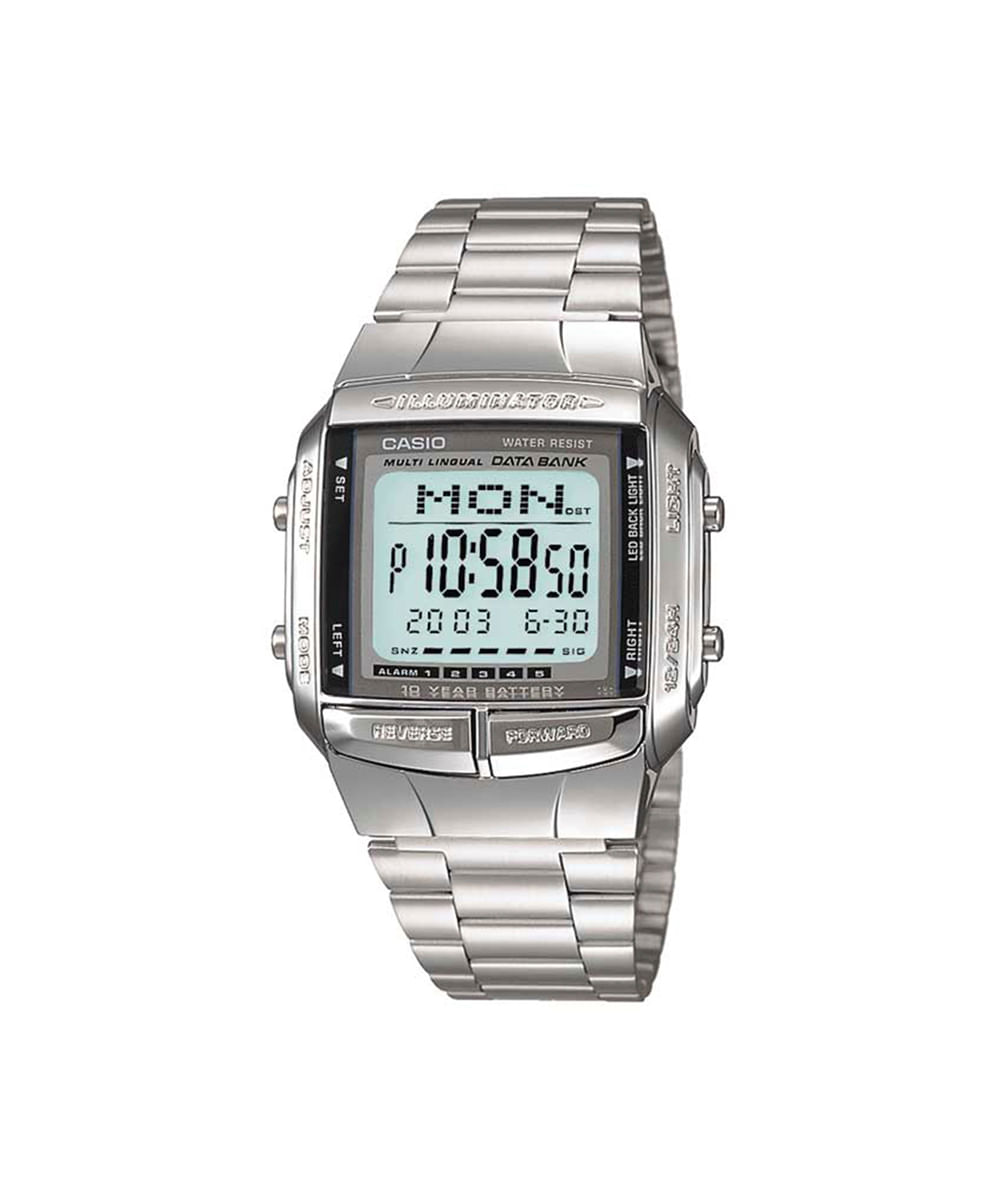 relógio masculino casio digital db 360 1adf prateado