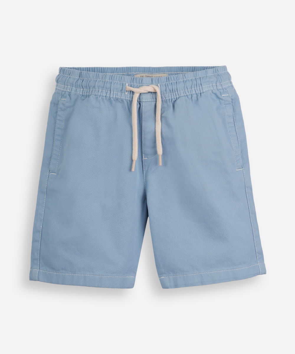 bermuda infantil sarja azul