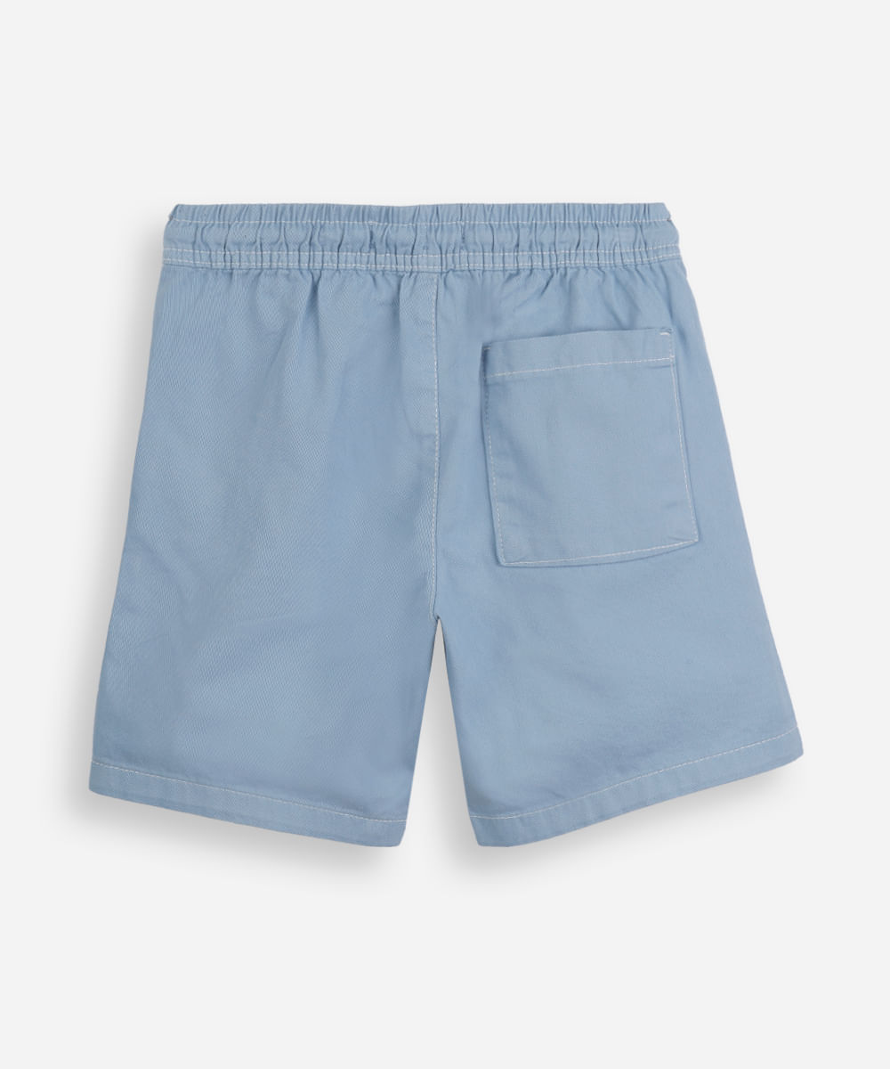 bermuda infantil sarja azul