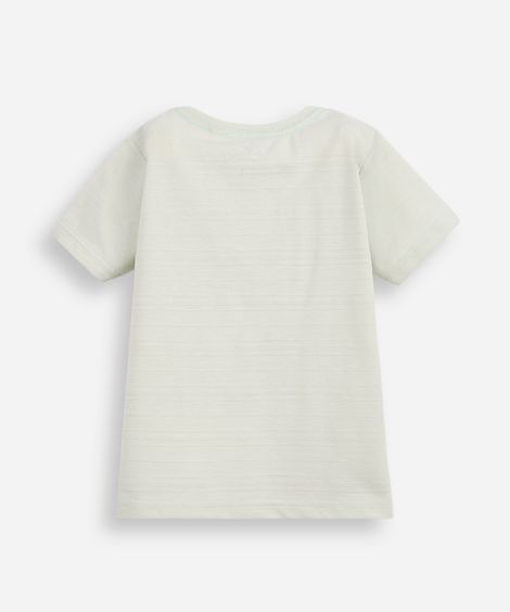 camiseta infantil com algodão simba texturizada verde