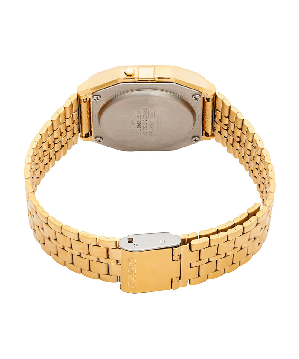 relógio masculino casio digital a159wgea 1df dourado