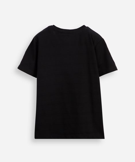 camiseta infantil com algodão natan por aí preta