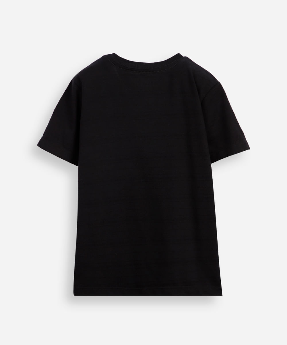 camiseta infantil com algodão natan por aí preta