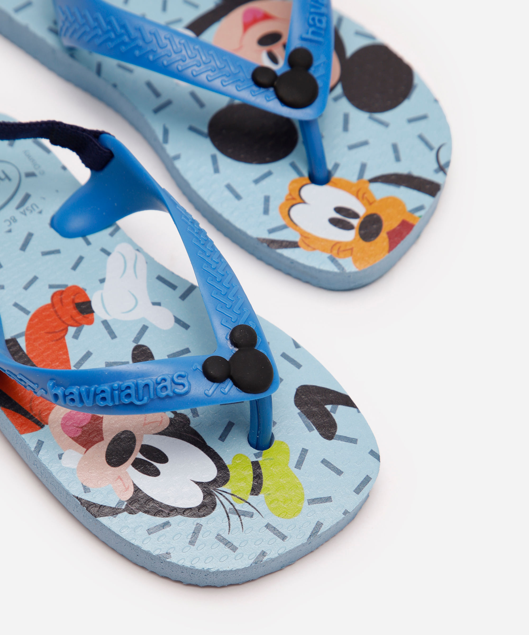 chinelo havaianas infantil turma do mickey azul