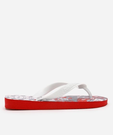 chinelo infantil disney carros havaianas vermelho
