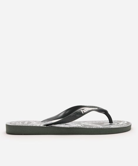chinelo havaianas estampado verde
