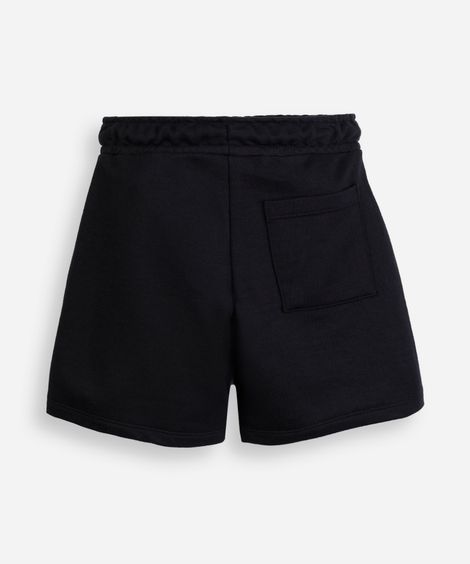 bermuda infantil de moletom sem felpa minecraft preta