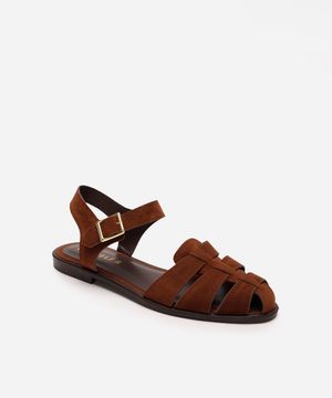 sandália pescador texturizada oneself marrom