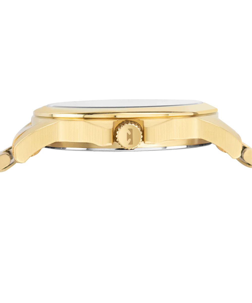 kit relógio feminino technos analógico 2035mtpk1x dourado