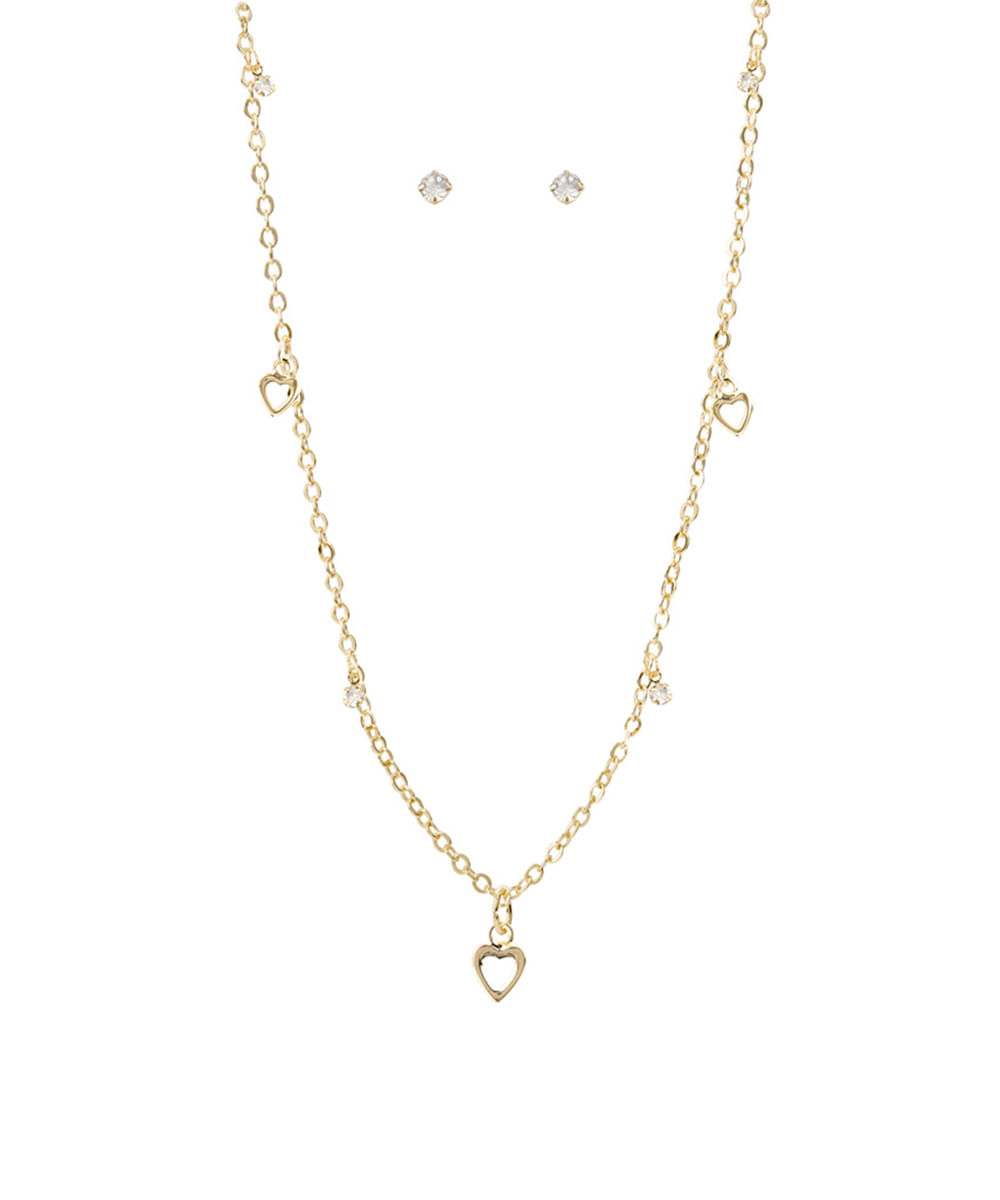 kit relógio feminino condor analógico co2035neqk4x dourado