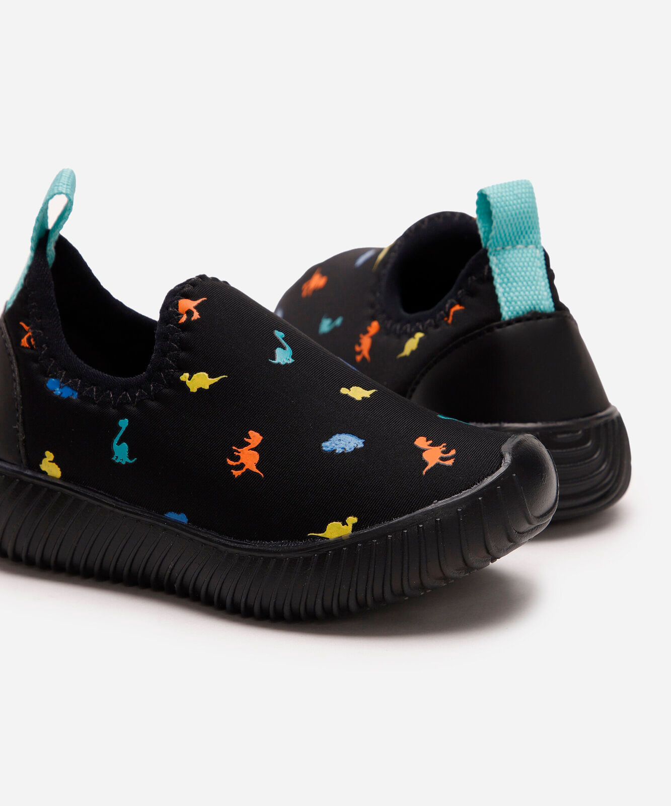 tênis infantil dino com luz calce fácil ace preto