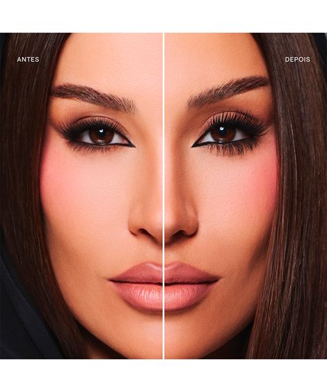 máscara para cílios boca rosa efeito volume preta