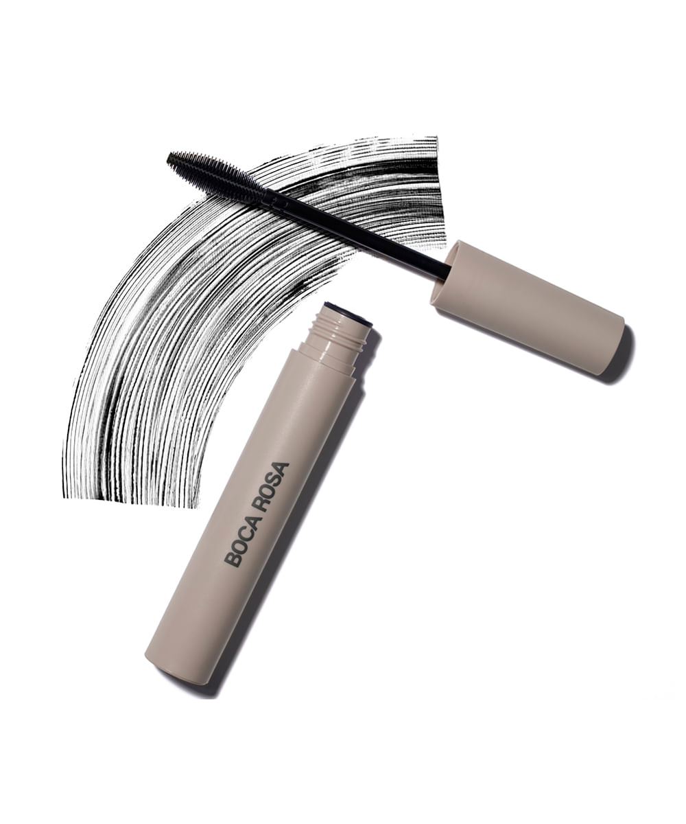 máscara para cílios boca rosa efeito volume preta