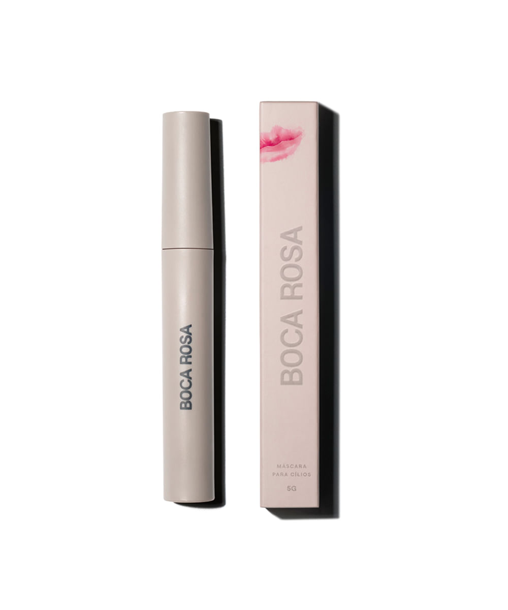 máscara para cílios boca rosa efeito volume preta