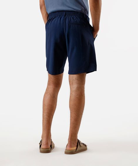 short boardshort masculino texturizado azul