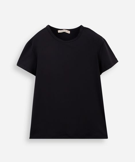 blusa infantil de poliamida manga curta preta