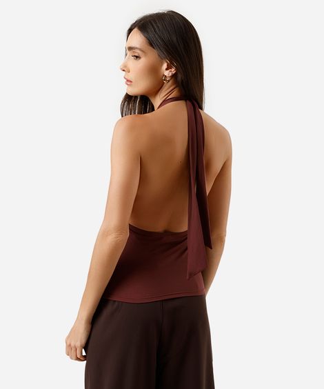 blusa frente única feminina franzida vinho