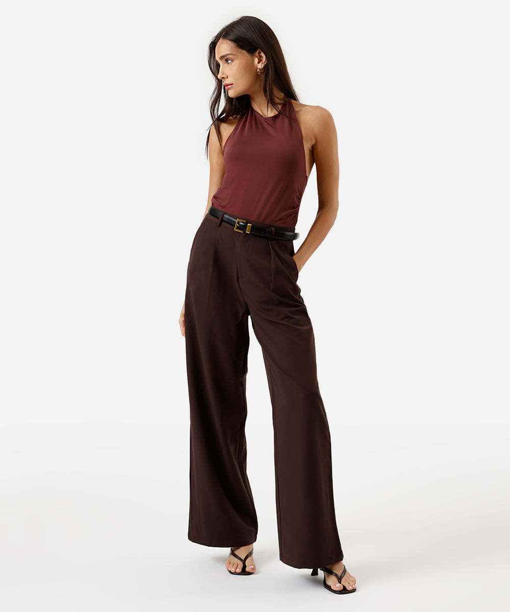 blusa frente única feminina franzida vinho
