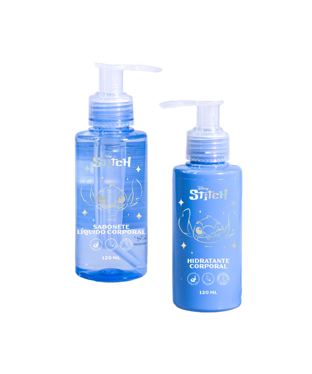 kit de sabonete e hidratante corporal stitch