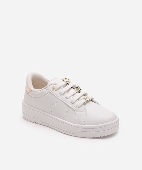 tênis infantil com pingentes branco